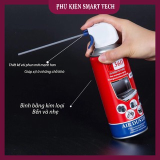 Bình xịt nén khí air duster 💞freeship💞bình xịt bụi bàn phím, laptop , điện thoại, đồng hồ
