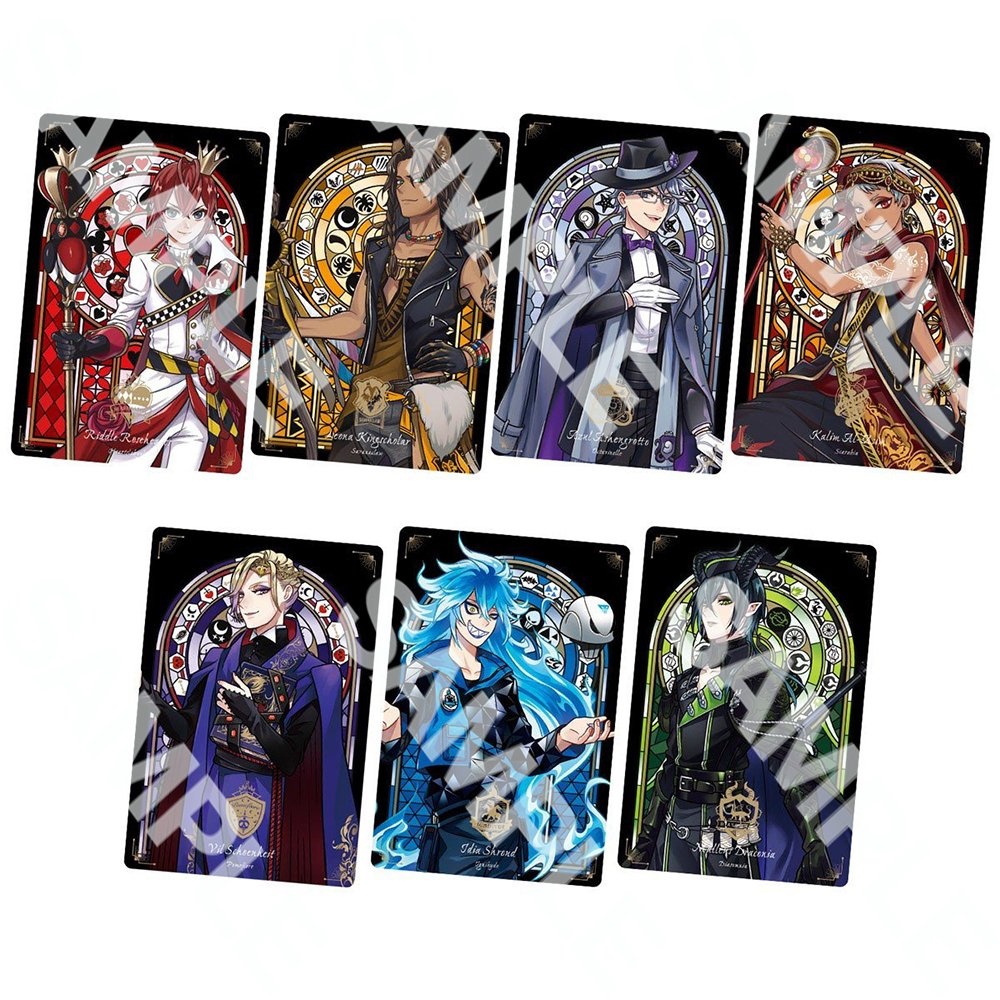 Ảnh card bo góc in hình nhân vật game Twisted Wonderland M2 thẻ bo viền 5*8cm anime chibi sưu tầm #