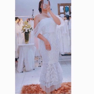 Đầm dự tiệc ôm body ren cao cấp rớt vai 3 màu