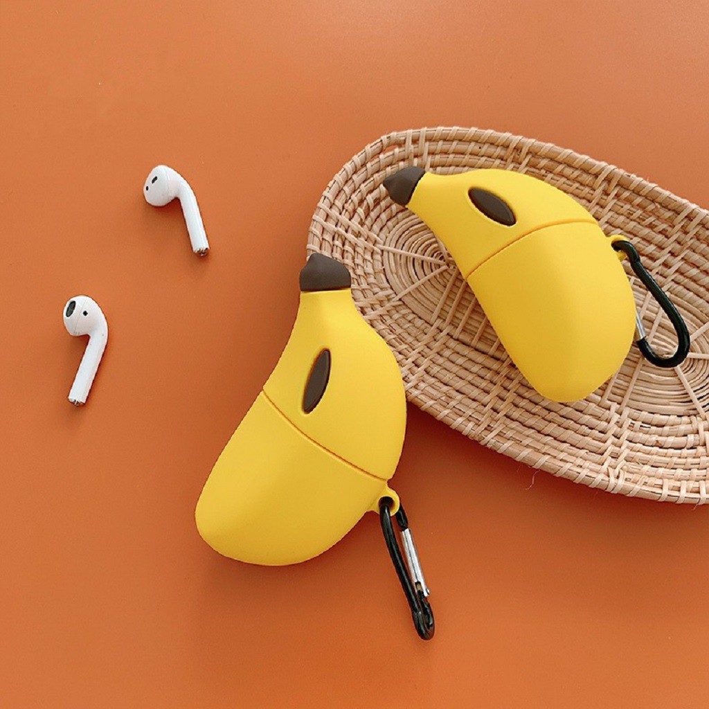 Airpods Case CHUỐI CUTE Case Tai Nghe Không Dây Airpods 1/2/PRO/i12 - MOBILE89