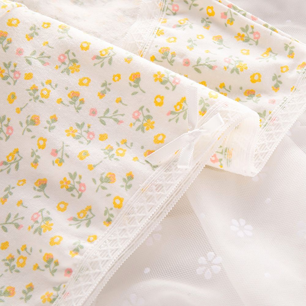 Quần lót họa tiết hoa thoáng khí dễ thương cho nữ