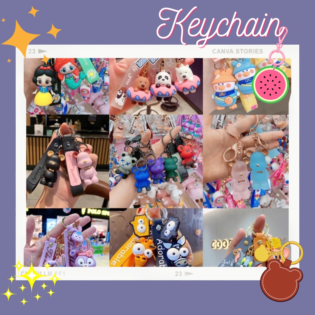 [Keychain] Móc khóa phụ kiện thời trang đa dạng mẫu mã, phụ kiện balo, túi xách xinh xắn