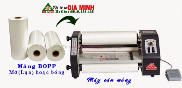 Màng cán BOPP loại mờ (lụa)