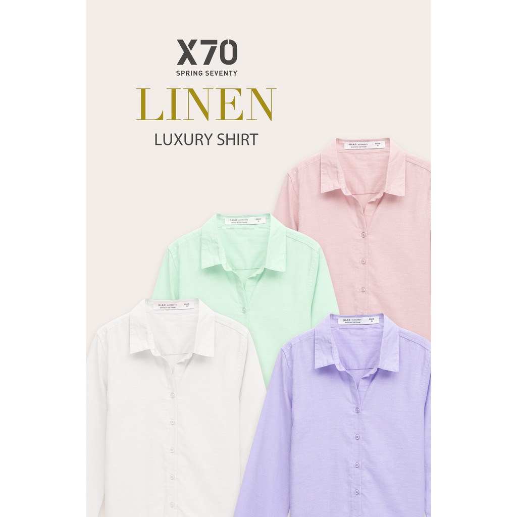 Áo Sơ Mi Nữ Linen Nhiều Màu Sắc Thời Trang X70 - 01500001 | BigBuy360 - bigbuy360.vn
