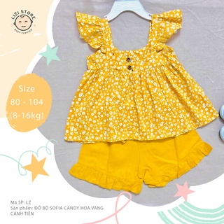 Đồ bộ bé gái Sofia Candy hoa vàng cánh tiên