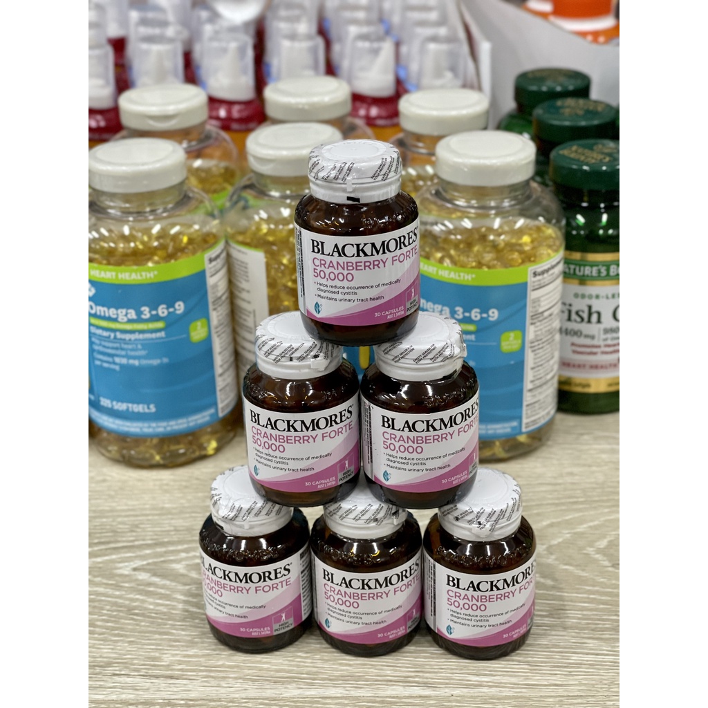 Viên uống nam việt quất Blackmores Cranberry Forte 50000mg  _ NHẬP ÚC ✈️