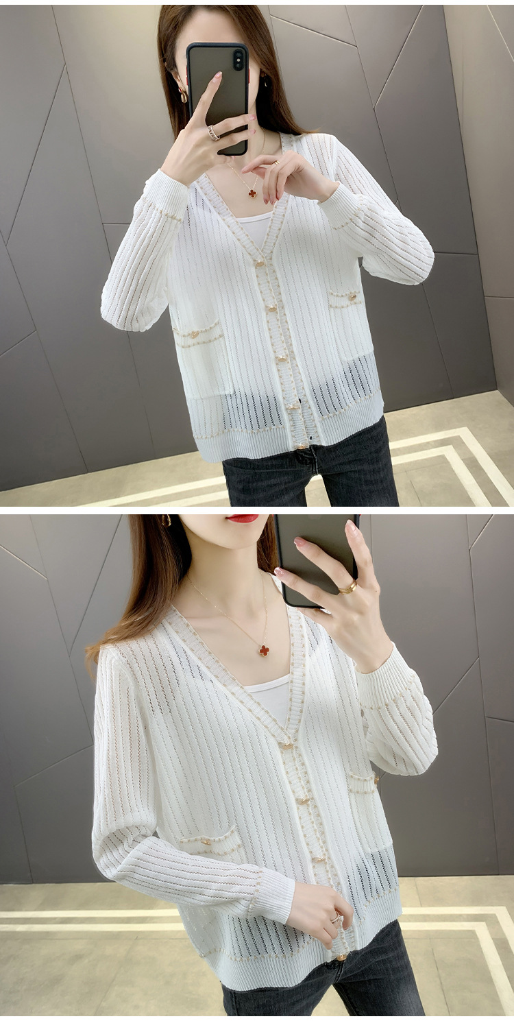 Áo Khoác Cardigan Dệt Kim Chống Nắng Cho Nữ