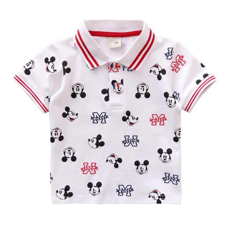 Áo polo cộc tay bé trai tqxk 8-25kg