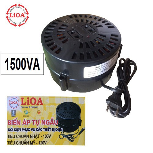 Biến áp đổi nguồn Lioa đổi nguồn điện vào 220V ra 120V-100V