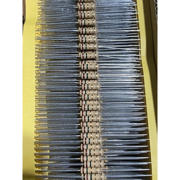 Hộp điện trở 1/2w 1,5ôm 5% chân đồng xịn (hộp 2000pcs)