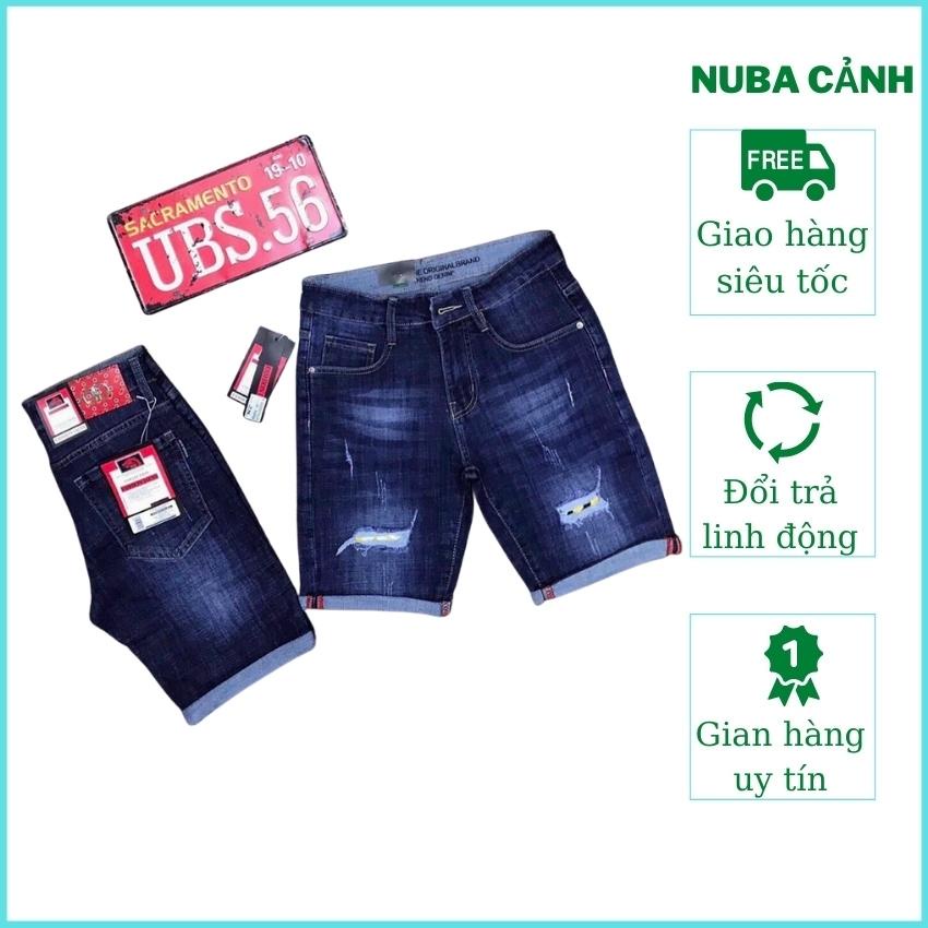 Quần short jean nam mẫu mới đẹp giá rẻ,quần bò ALi 222