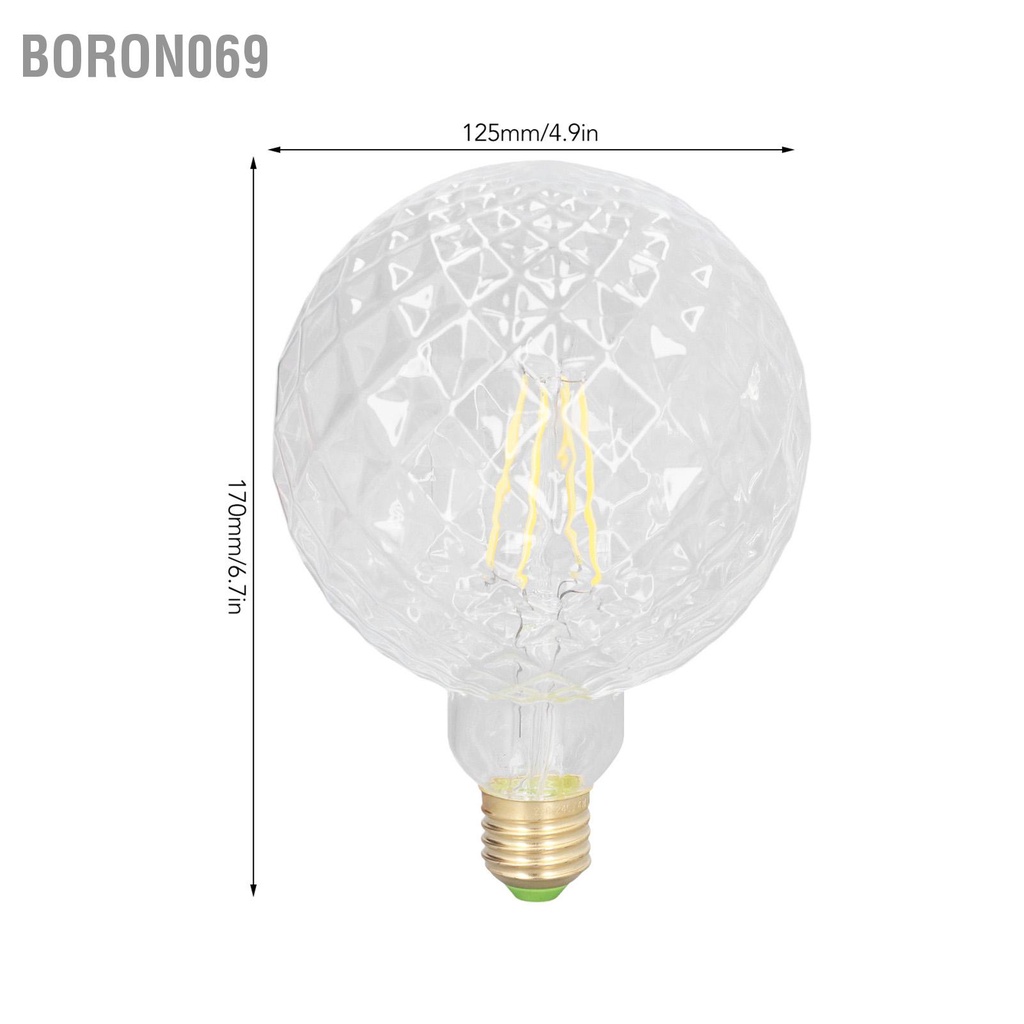 Bóng đèn tròn 4W Đèn LED hình dạng Ananas Ánh sáng trung tính 4000K E27 E26 chiếu cổ có thể điều chỉnh Boron069 độ cho cửa hàng 220V