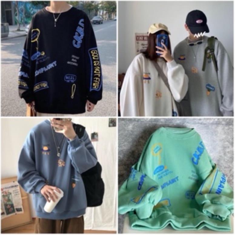 Áo Sweater Nỉ In Hoạ Hoạ Tiết Toàn Thân Mẫu Mới Hot Hit, Áo Nỉ Thụng Tay Phồng (Hàng Có Sẵn , Ảnh Thật) | BigBuy360 - bigbuy360.vn