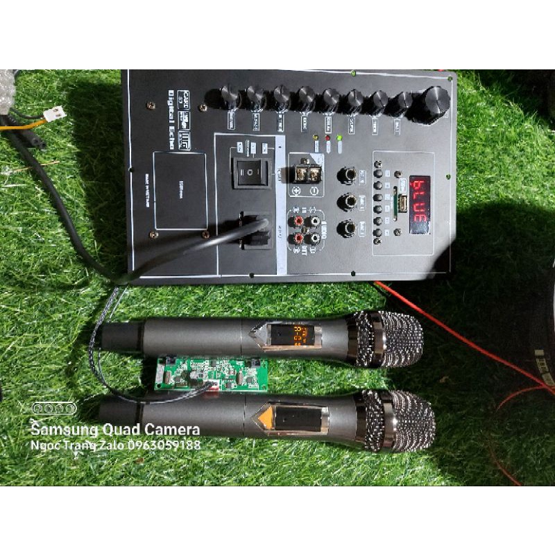 Trọn Bộ Mạch Loa Kéo  kèm 2 Tay Nhôm UHF Cực Chất Kích Thước 18×28