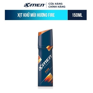 Xịt khử mùi X-men Fire 150ml (Tặng Lăn khử mùi X-Men Fire 20ml)
