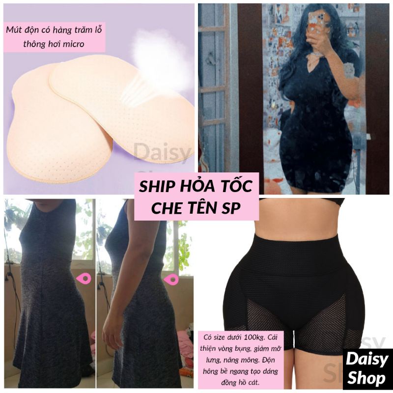 [BIGSIZE &lt;100KG] - Quần độn mông và hông gen nịt bụng - định hình tạo dáng đồng hồ cát cho người béo