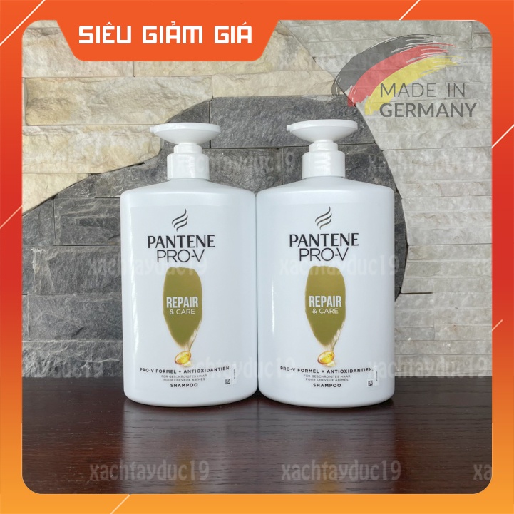 Dầu gội Pantene Pro-V Repair &amp; Care, 1000 ml của Đức - Phục hồi và chăm sóc tóc