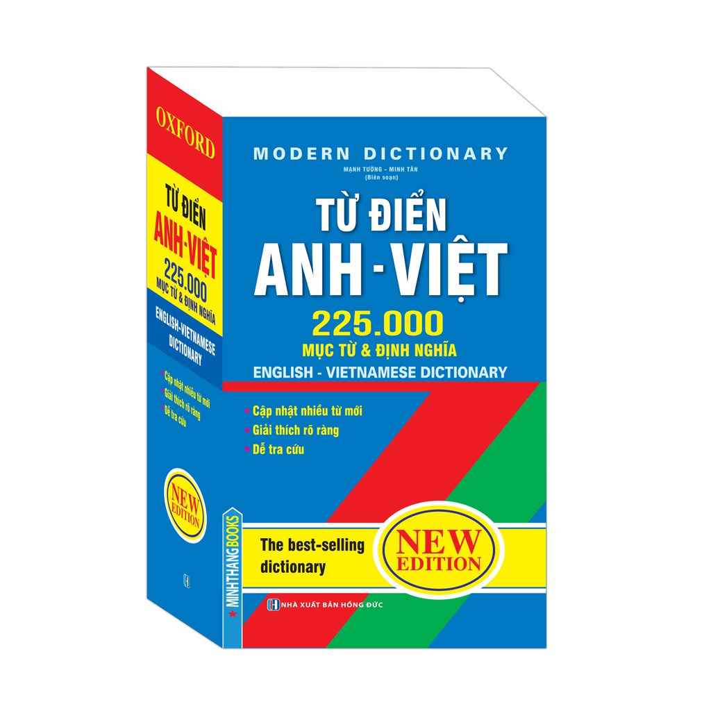 Sách - Từ điển Anh Việt 225000 mục từ &amp; định nghĩa (bìa mềm)