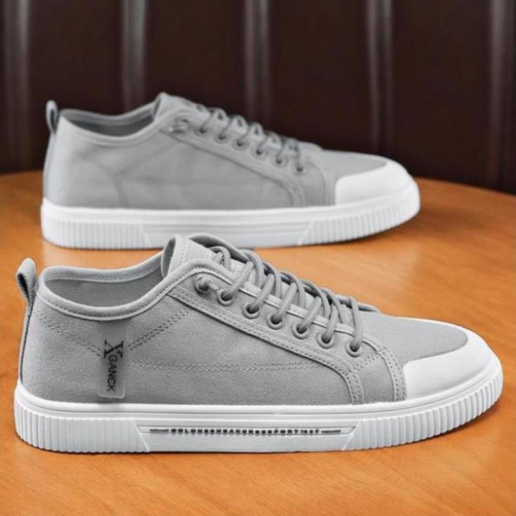 Giày Nam Sneaker Chất Liệu Vải Bò, Đế Cao Su Mềm Phong Cách Trẻ Trung Năng Động - QA 404 . ' ' . II ^ !#