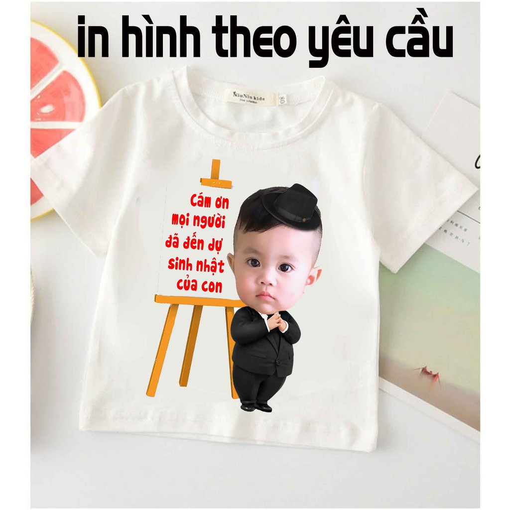 Aó thun hình cho bé theo yêu cầu