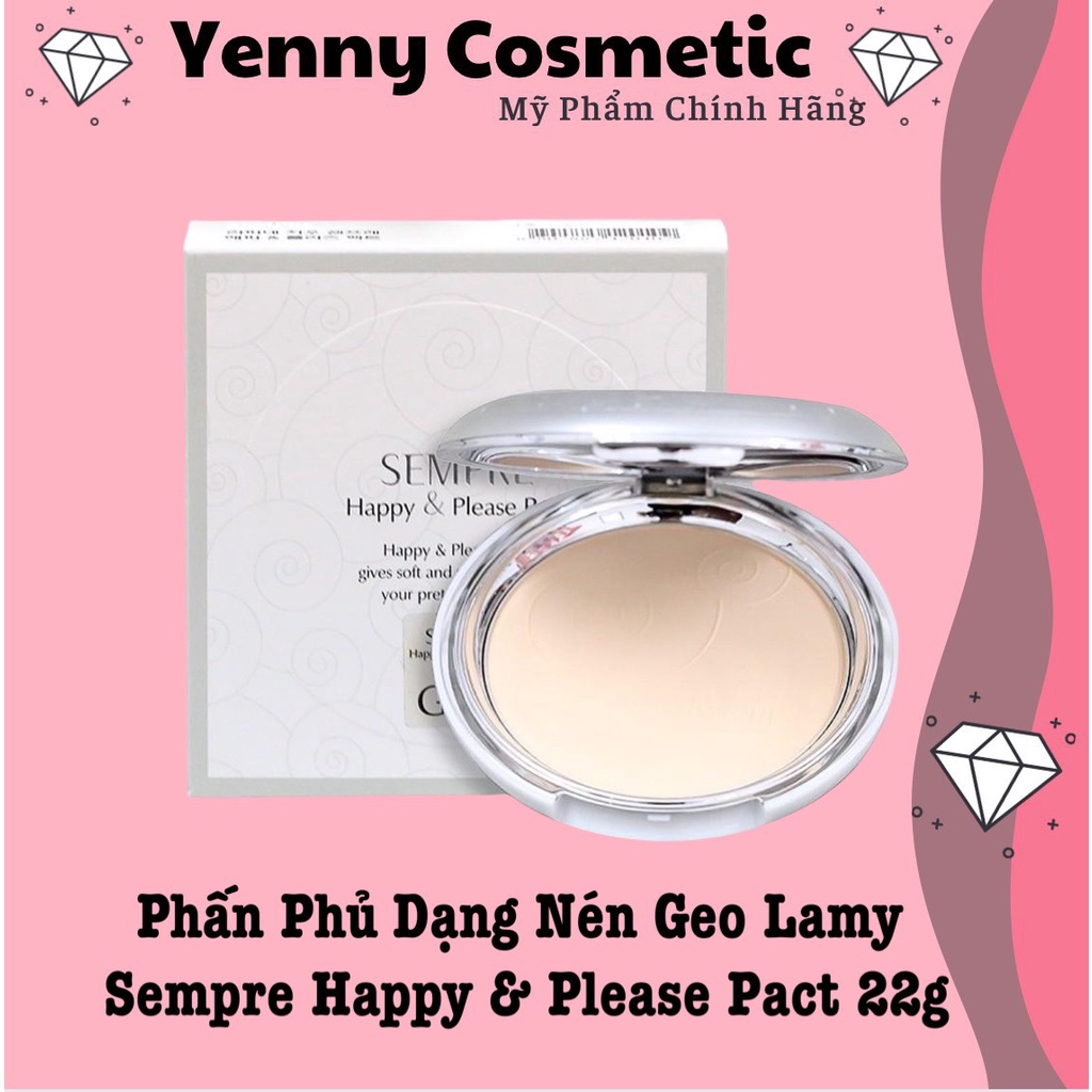 Phấn Phủ Dạng Nén Geo Lamy Sempre Happy &amp; Please Pact 22g