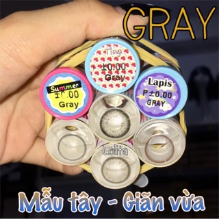 Kính áp tròng/Contactlens Xám - Giãn Vừa