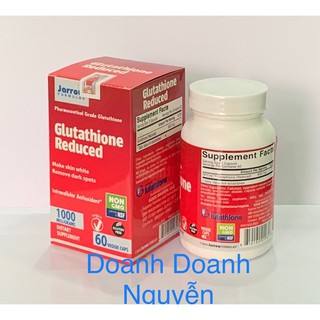 Viên uống trắng da GLUTATHION 1000mg ( USA, Hộp 60 viên) - Làm trắng da, chống lão hoá, giảm nám, giải độc gan