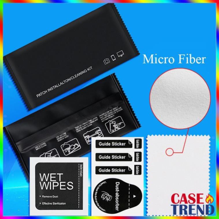 Bộ Phụ Kiện Dán Cường Lực Skin PPF - Khăn Lau Sạch Từ Vải Da Lộn Micro Fiber - Sticker Lấy Bụ