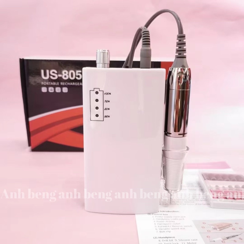 Máy mài us805 , máy mài móng tích điện.Chính Hãng