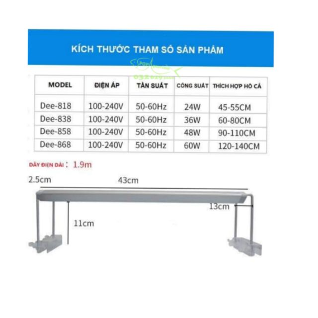 Đèn Aquablue RGB Smart cho bể cá thủy sinh