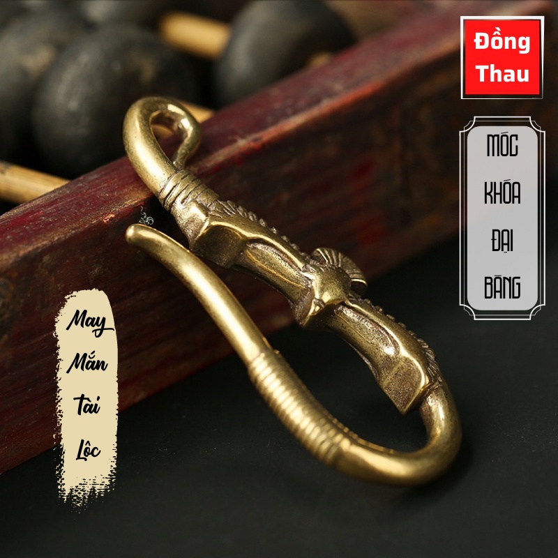 Móc Khoá Phong Thủy Bằng Đồng Kiểu Dáng Cánh Đại Bàng, Đem Lại May Mắn Tài Lộc, Trang Trí Độc Đáo Kích Thước:2.7 x 6.2cm