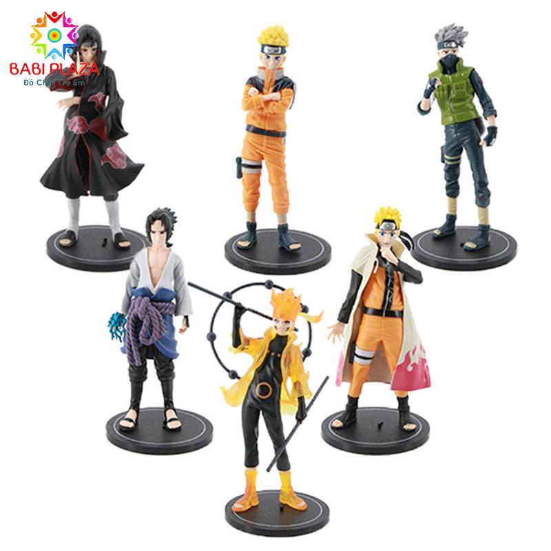 NARUTO gear 4 - Bộ mô hình 6 nhân vật truyện tranh NARUTO cao 18 cm