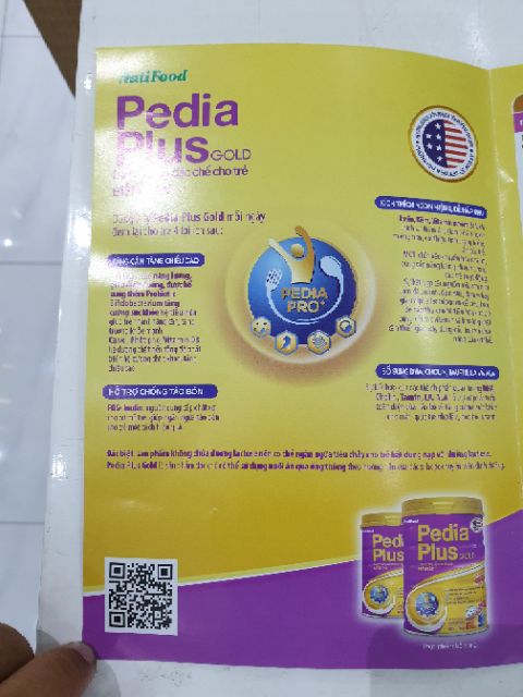 SỮA BỘT NUTI PEDIA PLUS GOLD LON 900G