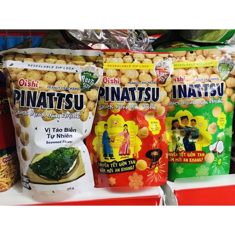 Đậu phộng cốt dừa Oishi Pinattsu 12k/ 1 gói 95gr