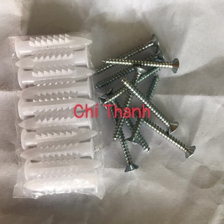 Tắc kê nhựa 3p-4p-5p-6p kèm vít