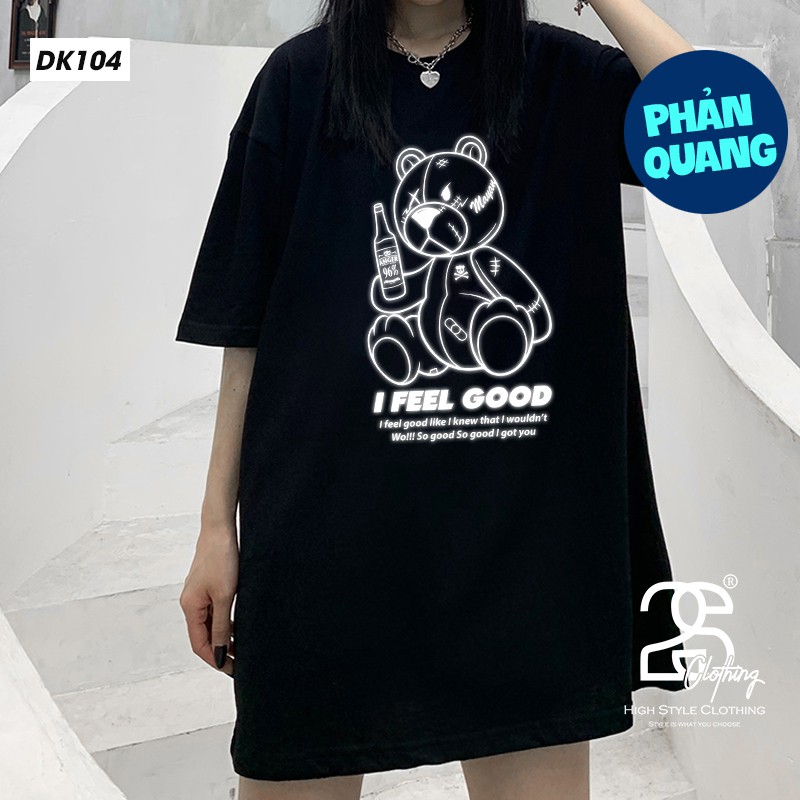 Áo Thun Unisex Basic Tee Trơn 2S Clothing, Áo Phông Nam Form Rộng Giá Rẻ Cotton In Gấu Phản Quang DK104 | BigBuy360 - bigbuy360.vn