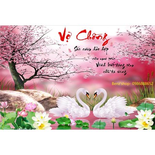 Tranh đá cao cấp ( giá sỉ) Vợ Chồng VS250 (80*56)