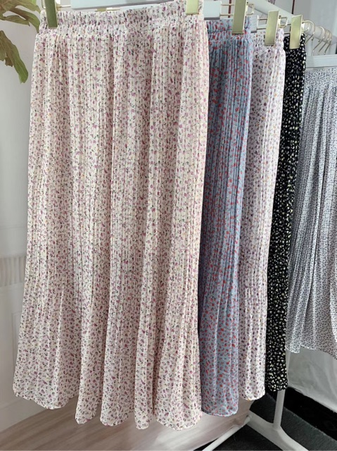 Chân váy hoa nhí vintage dập ly Ulzzang 🌸 CV6622 Hàng Quảng Châu | BigBuy360 - bigbuy360.vn