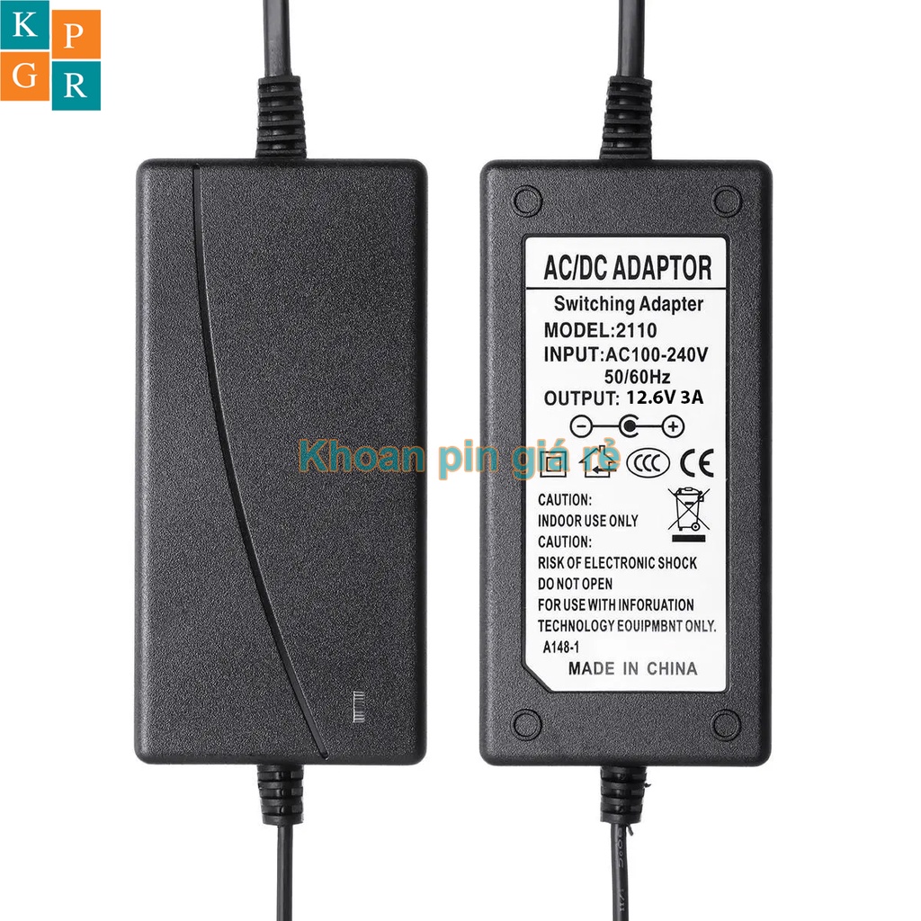 KPGR Sạc 3S 12.6V 3A dùng Cho Pin Lion 3.7V