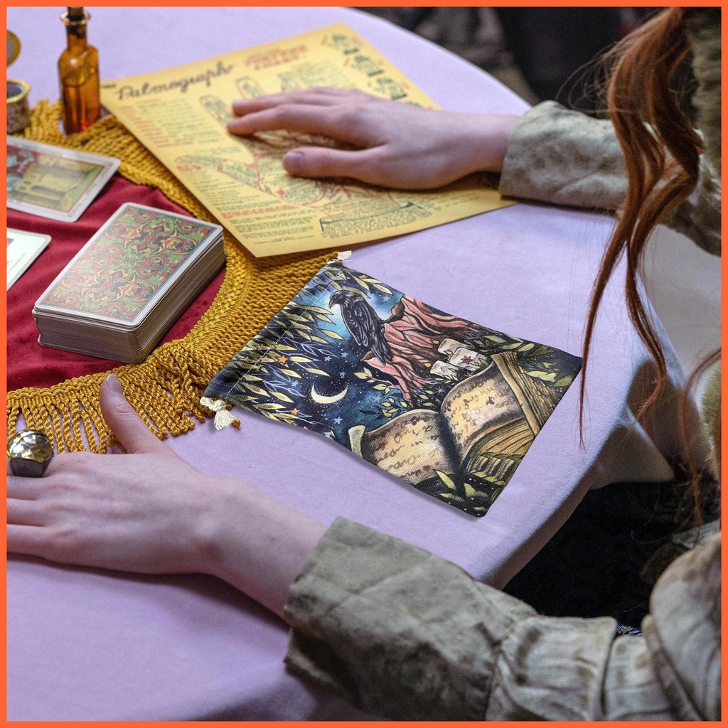 Túi Đựng Bài Tarot Oracle Màu Tối Tiện Dụng