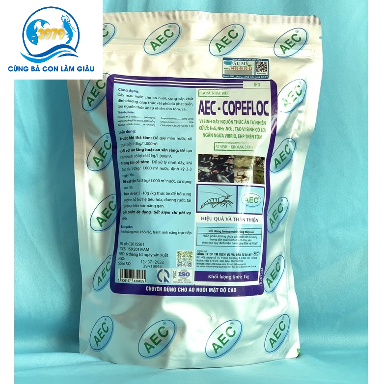AEC COPEFLOC- MEN VI SINH CHUYÊN GÂY NGUỒN THỨC ĂN TỰ NHIÊN