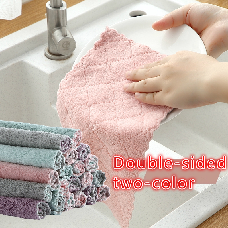 Khăn vi sợi siêu thấm hút dùng lau dọn đồ dùng tiện dụng cho nhà bếp