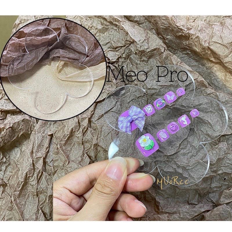 Khung mika chụp ảnh- pha màu - dán móng mẫu nail