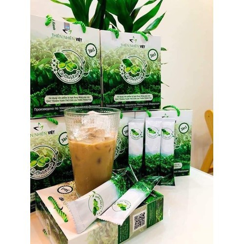 Hợp 30 gói cà phê xanh 3 hộp 10 gói kháng mỡ Thiên Nhiên Việt | BigBuy360 - bigbuy360.vn