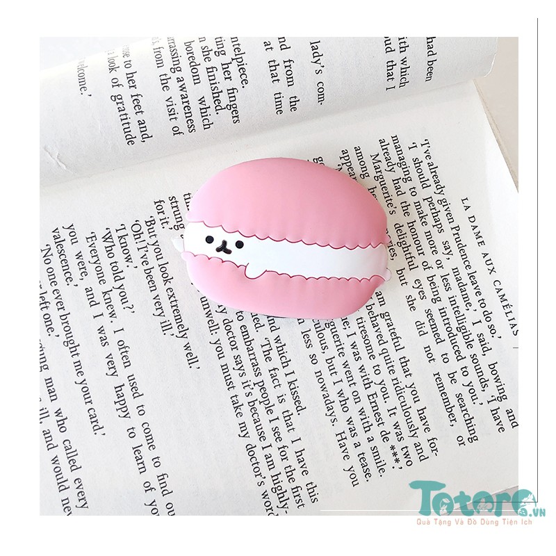 Popring giá đỡ điện thoại Nhóc Macaron - Nhóc xù cổ vũ - Vịt con đi học - Gấu Con - Nhóc Cam Vàng - Nhóc Măng cụt