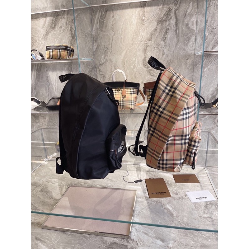 Balo Burberry* Beige Check Jett Backpack cao cấp nhập khẩu mới nhất 2021