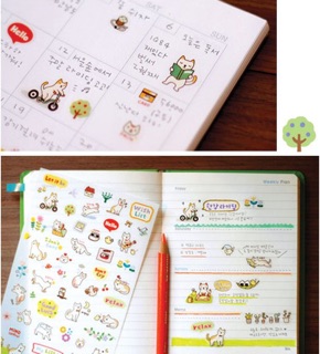 Bộ 6 sticker Meo Meo K0318