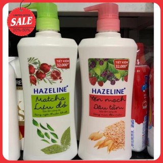 [ Mẫu mới ] Sữa tắm Hazeline dâu tằm và hương matcha lựu đỏ chai  Sữa tắm Hazeline dâu tằm chai 670g