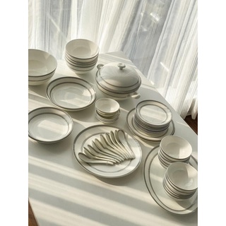 Set bát sứ cao cấp imperial 50 món bạch kim - đẳng cấp hoàng gia - hàng chính hãng uk