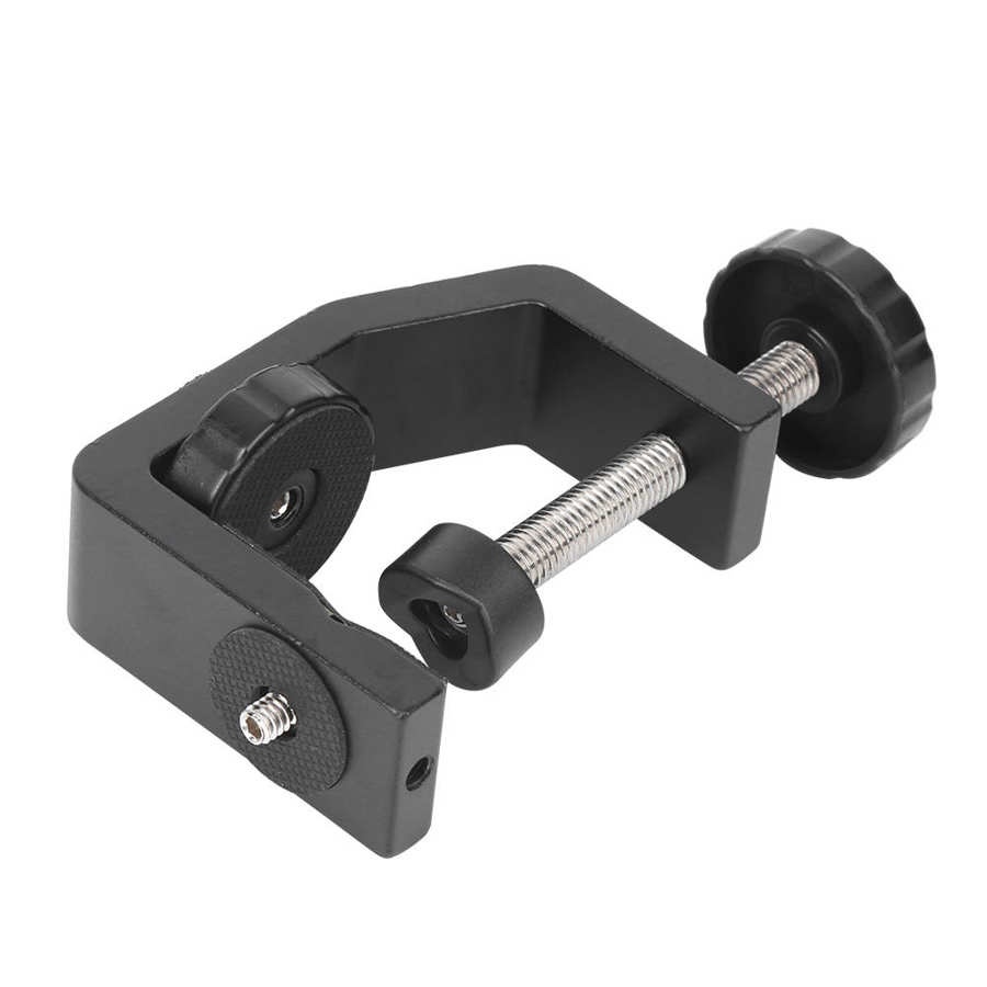 Giá Đỡ Dạng Kẹp Chữ C Bằng Nhôm Kèm Ốc Vít 1/4 Inch Cho Chân Máy Ảnh